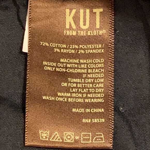 Kut from the Kloth Size 16 high waist denim shorts NWT distressed hemline - Picture 8 of 11